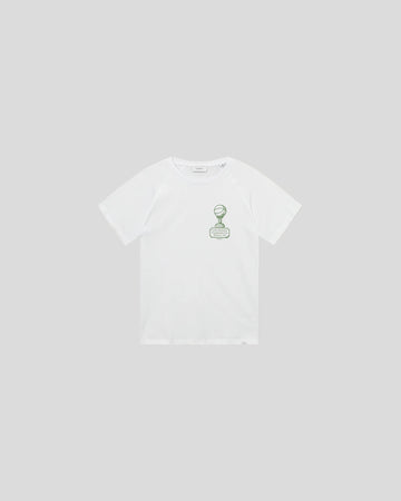 Les Deux || Tournament T-shirt - White/ Vintage Green Les Deux