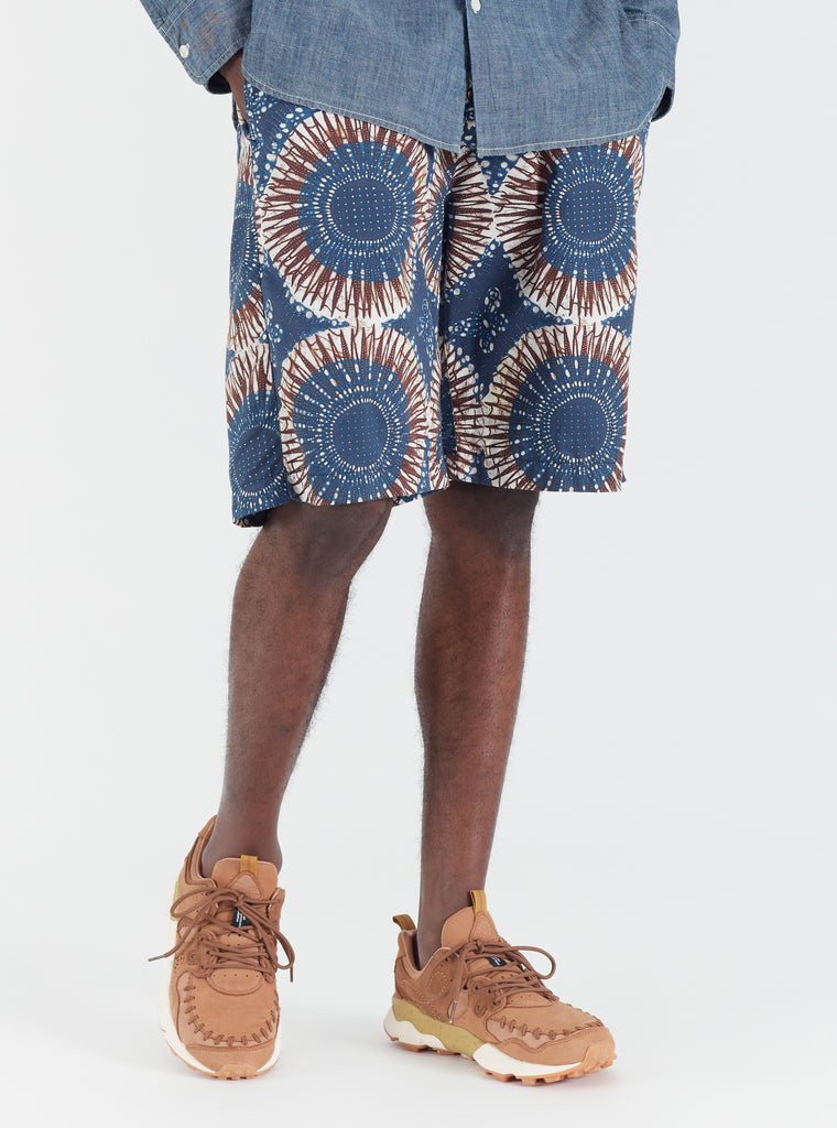 Universal Works || Lumber - Short - Hokkoh Print Navy Universal Works