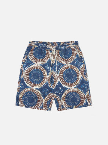 Universal Works || Lumber - Short - Hokkoh Print Navy Universal Works