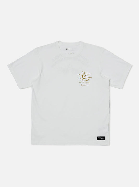 Universal Works || Flower Mountain Print - T-Shirt - Ecru Universal Works