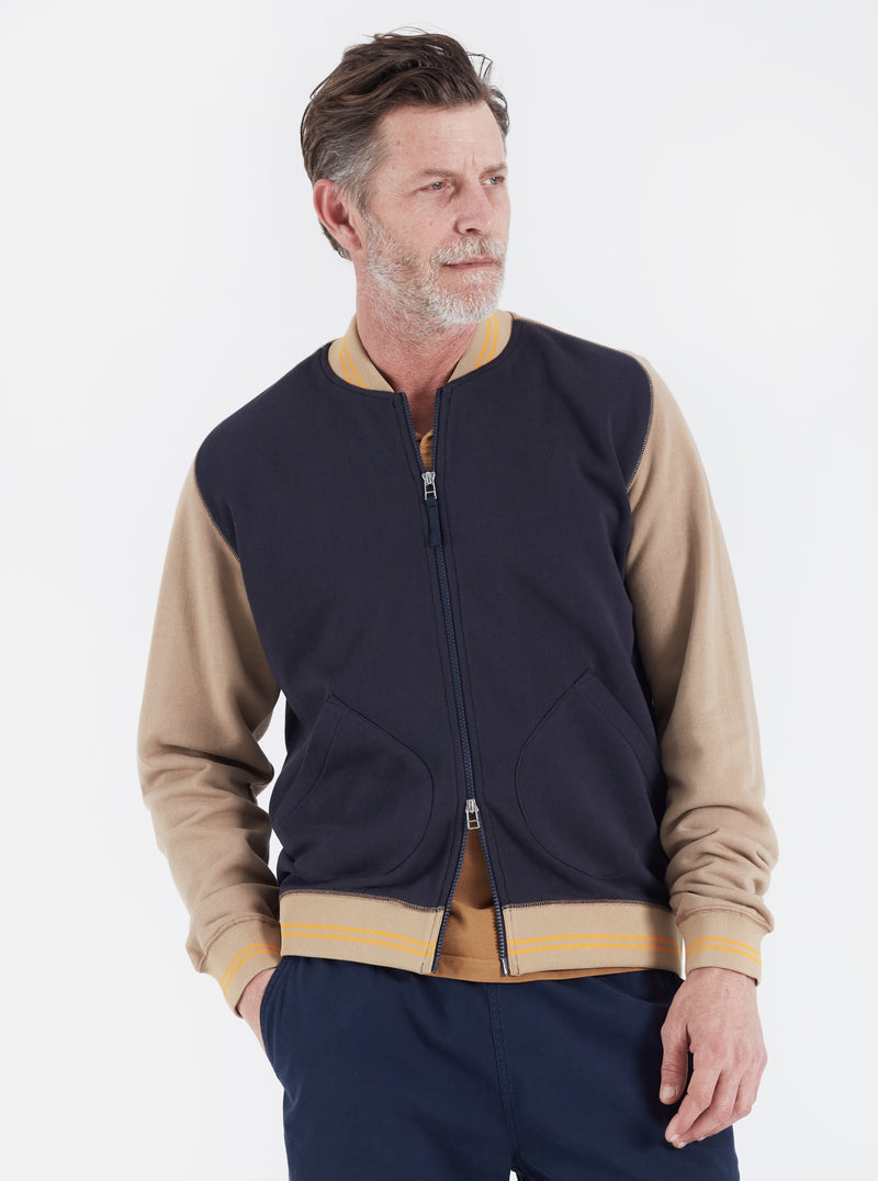 Universal Works || Carbis Veste - Bleu Marine/ Sable Universal Works