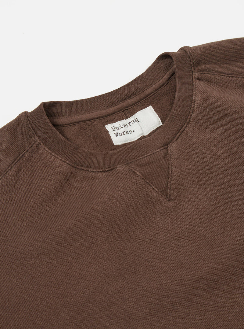 Universal Works || Classic Crew Sweat - Marron Universal Works