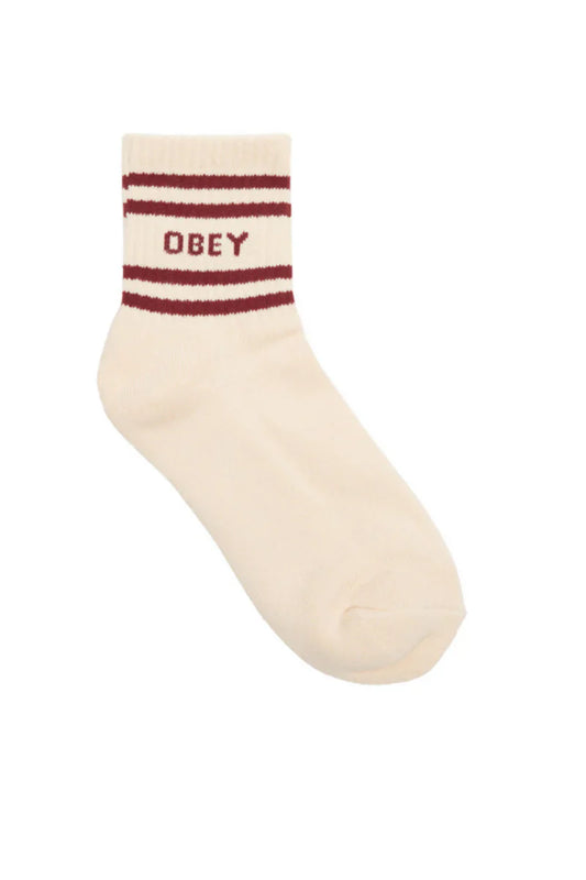 Obey || Coop Socks - Unbleached/Zinfandel Obey
