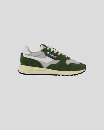 Autry || Reelwind Low - Daim Nylon Vert/ Blanc - W' Autry