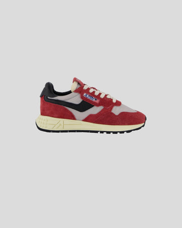 Autry || Reelwind Low - Daim/ Nylon Rouge et Noir - W' Autry