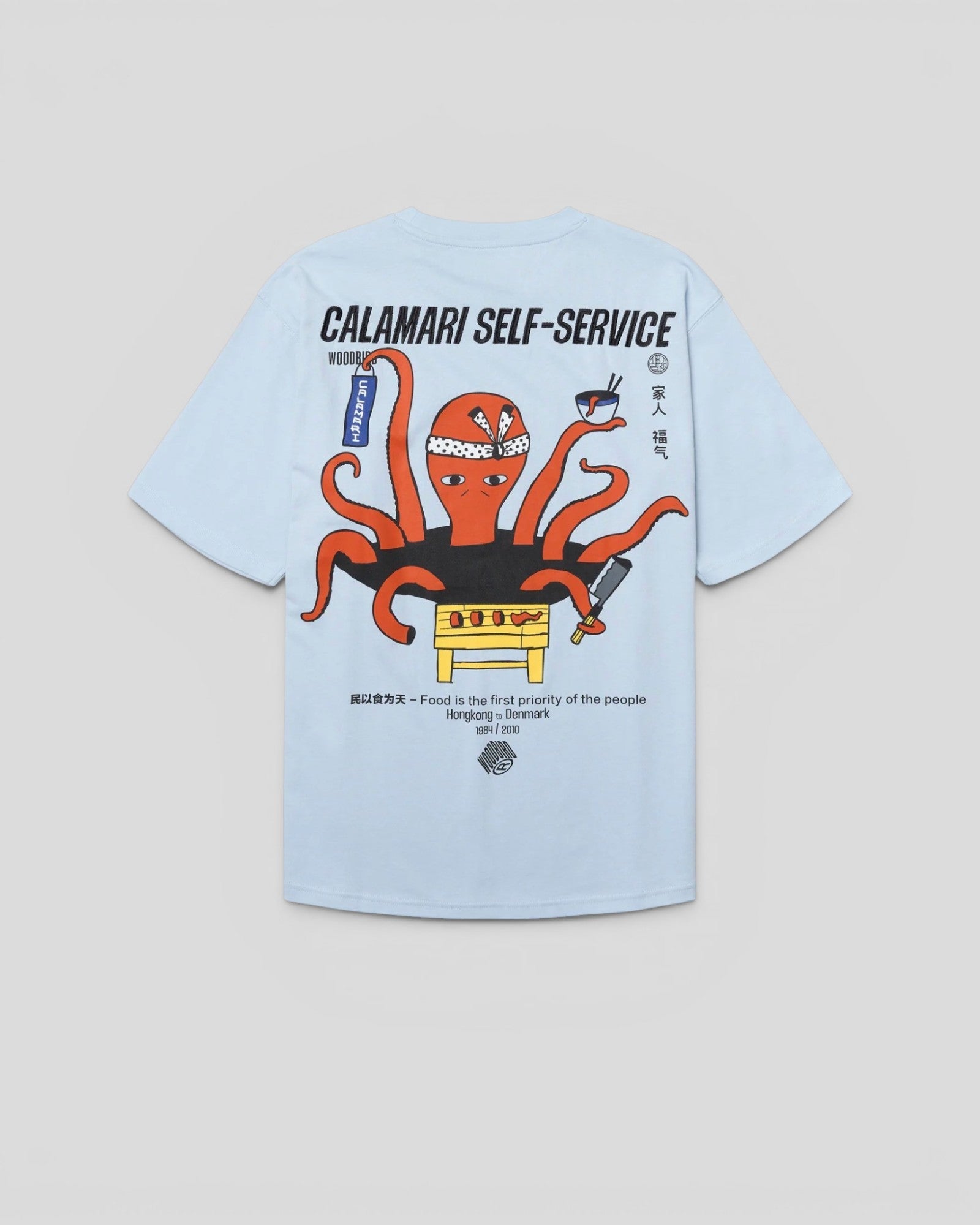 Woodbird || WBBaine Octo Tee - Dusty Blue - M' Woodbird