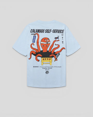 Woodbird || WBBaine Octo Tee - Dusty Blue - M' Woodbird