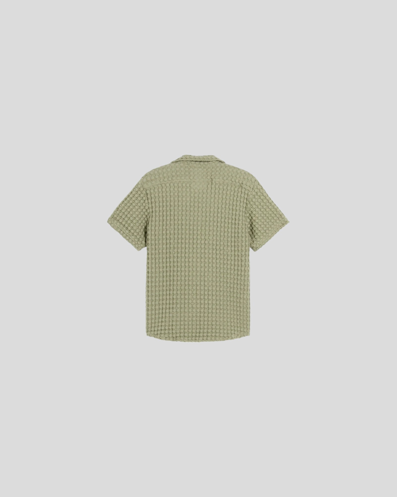 OAS || Dusty Green Cuba Waffle Shirt OAS Compagny