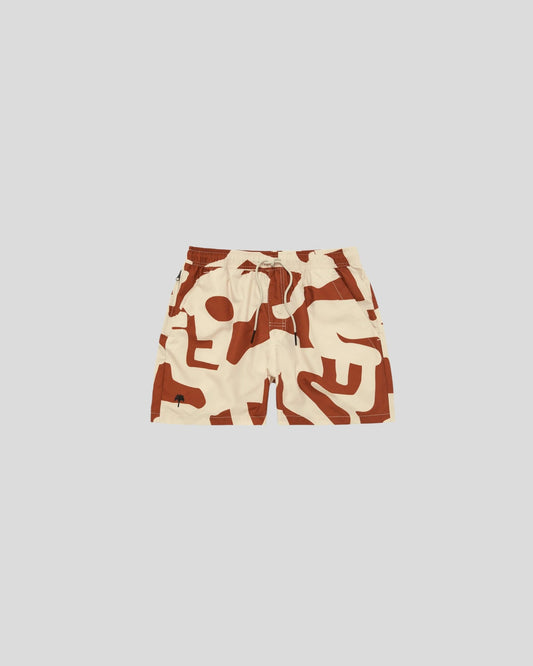 OAS || Russet Puzzlotec Swim Short OAS Compagny
