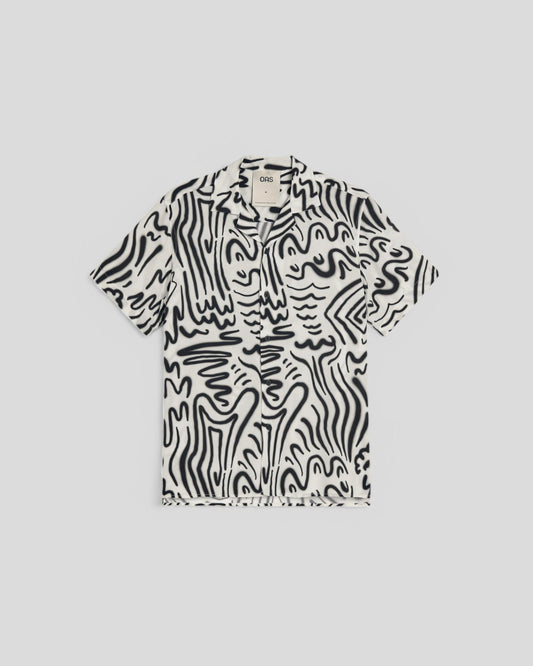 OAS || Aerosol Viscose Shirt - Black/ White OAS Compagny