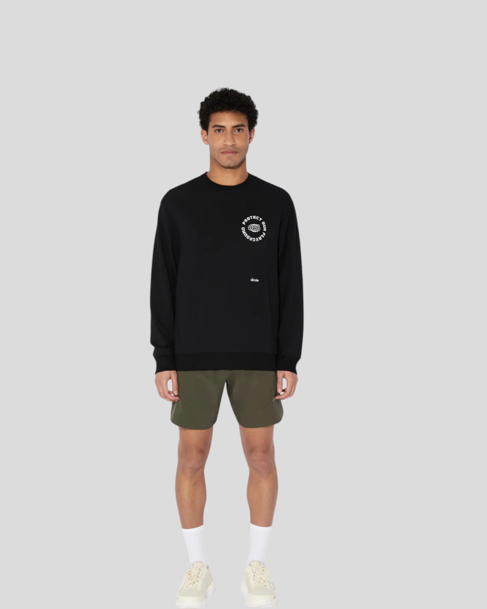 Circle || Active Shorts M' - Moss Circle