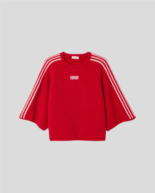 American Vintage || Pull Vitow - Carmin Chine American Vintage