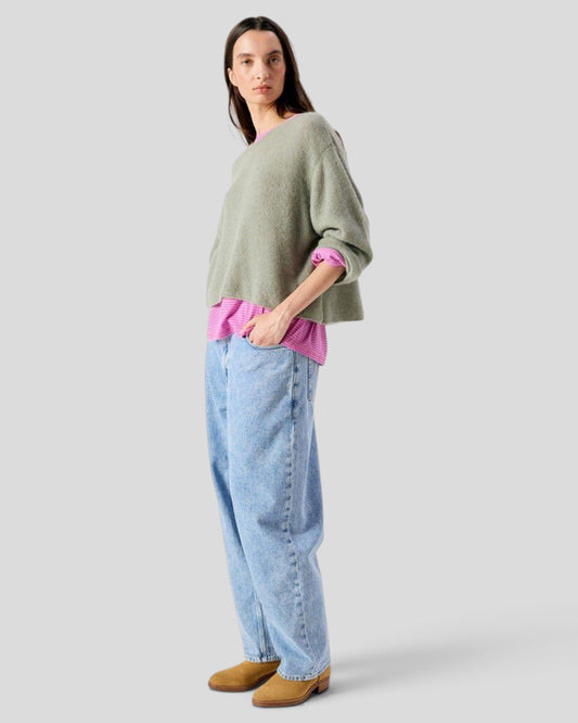 American Vintage || Vitow Pull - Kaki Multichine American Vintage