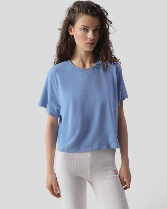 American Vintage || Ypawood T-shirt - Bleu Chine American Vintage
