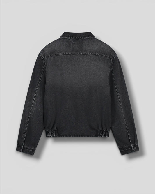 Arte || Washed Denim Classic Jacket - Black - M' Arte