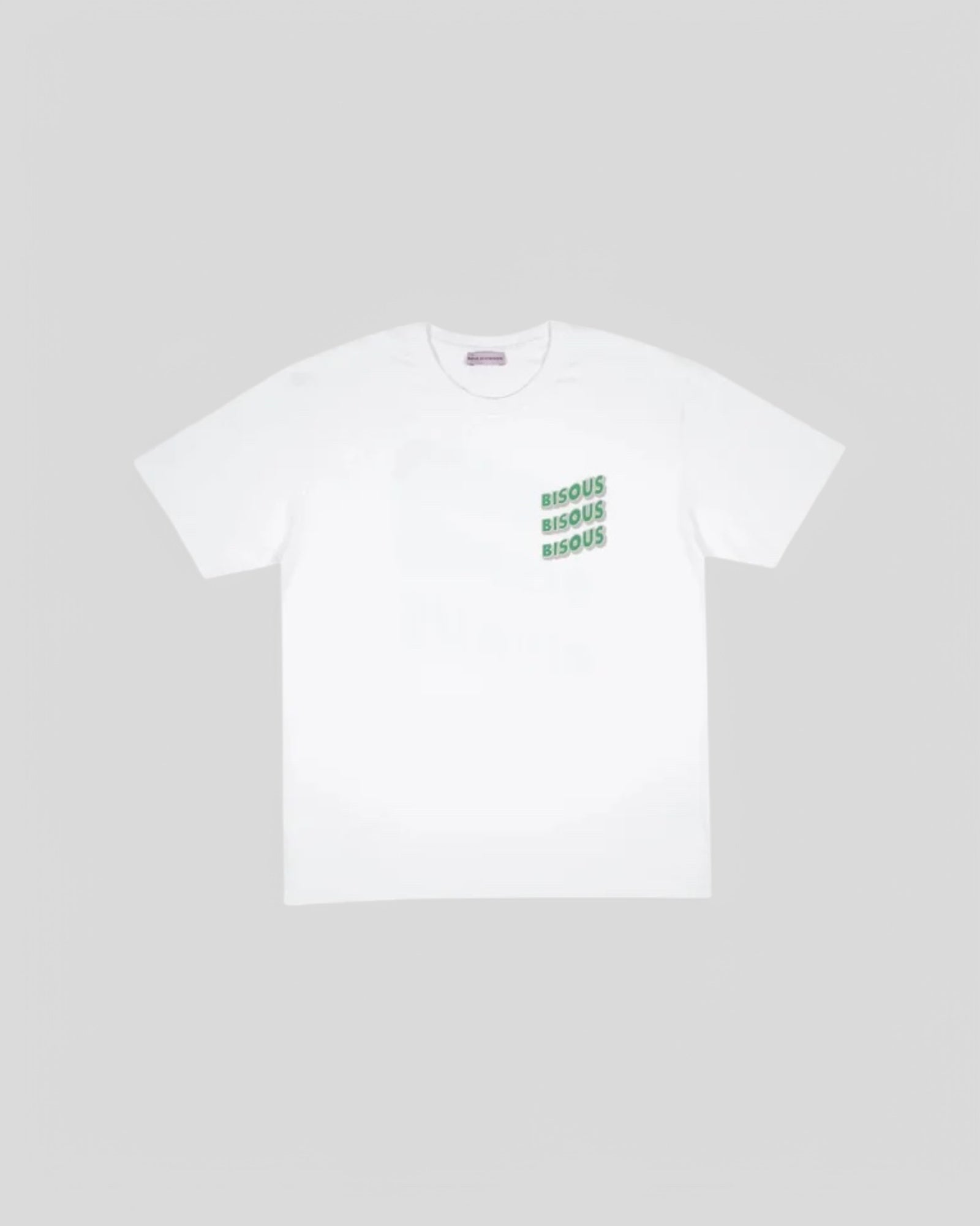 Bisous Bisous || T-Shirt Sonic - White Bisous Skateboards