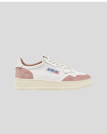 Autry || Medalist - GS28 - Goat/ Suede Wht/ Nude Autry