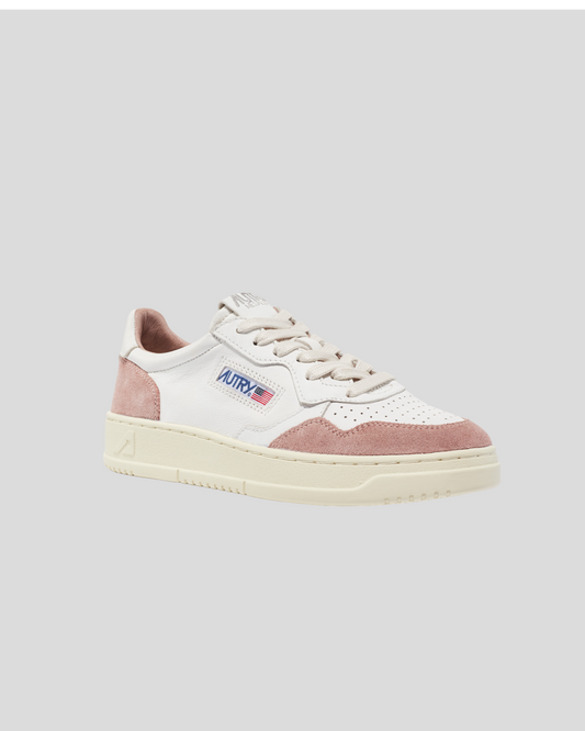 Autry || Medalist - GS28 - Goat/ Suede Wht/ Nude Autry