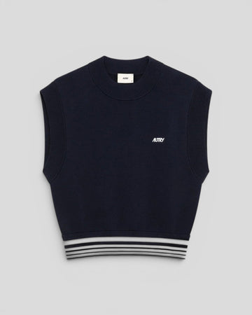 Autry || Vest Main Wom - Knit Blue Autry