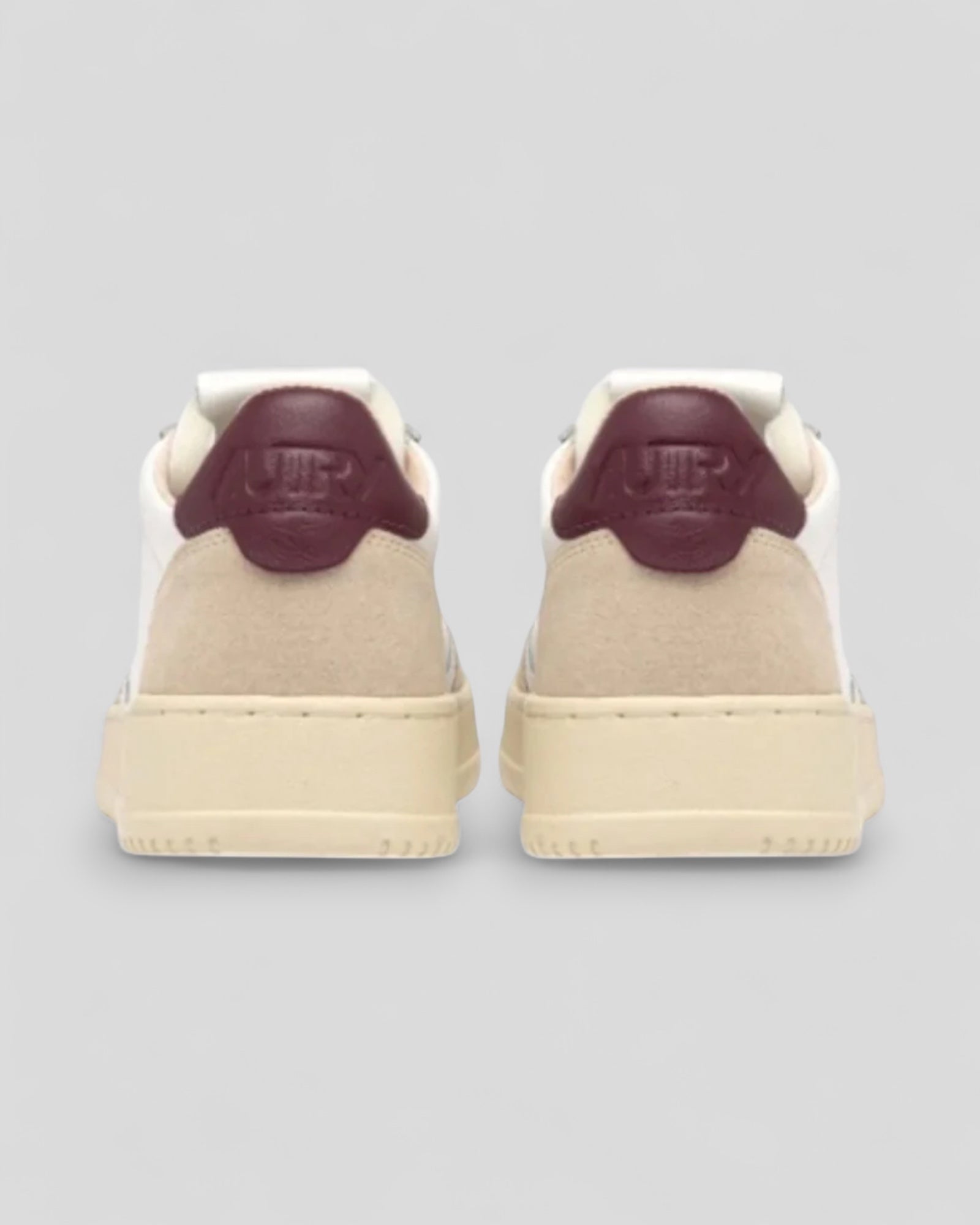 Autry || Medalist LS03 - Leat/Suede Wht/Wine - M’ Autry