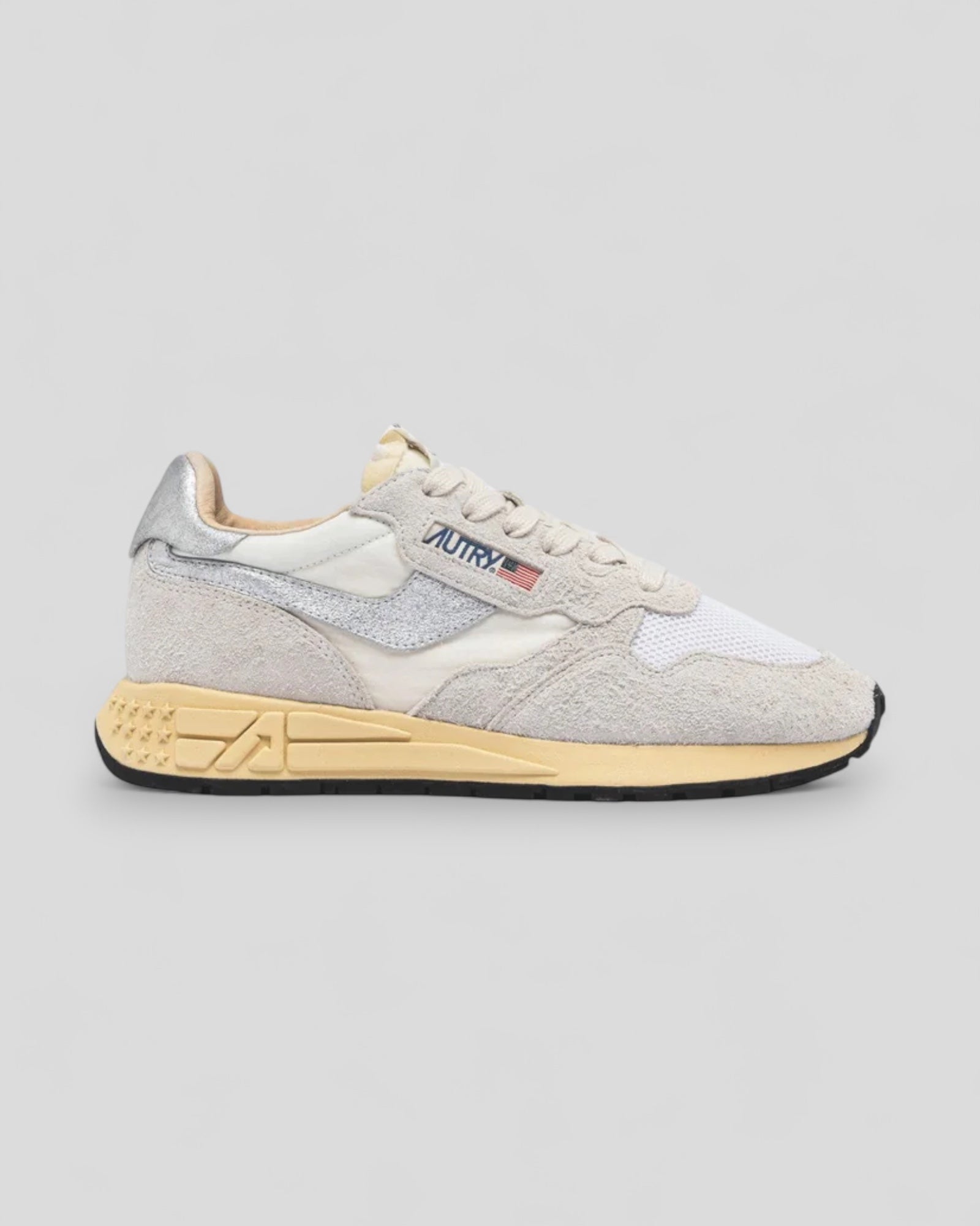 Autry || Reelwind Low Wom - MU01 White/ Silver Autry