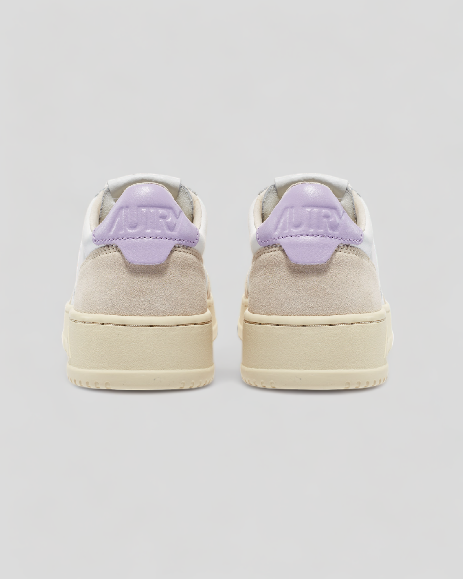 Autry || Medalist - LS68 - Leat/ Suede White/ Lilac Autry