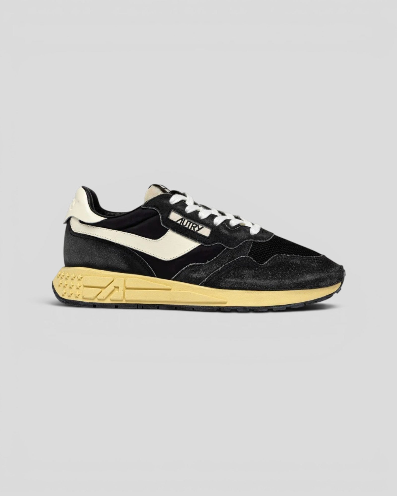 Autry || Reelwind Low M' GQ07 - Suede Sugar/ Nylon Black / Marsh Autry