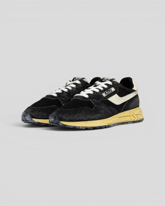 Autry || Reelwind Low M' GQ07 - Suede Sugar/ Nylon Black / Marsh Autry