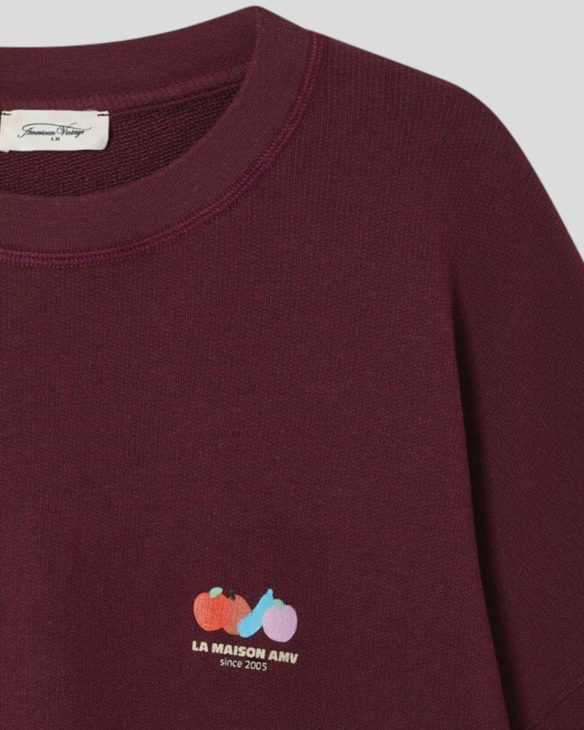 American Vintage || Atubay Sweat - Lie De Vin American Vintage