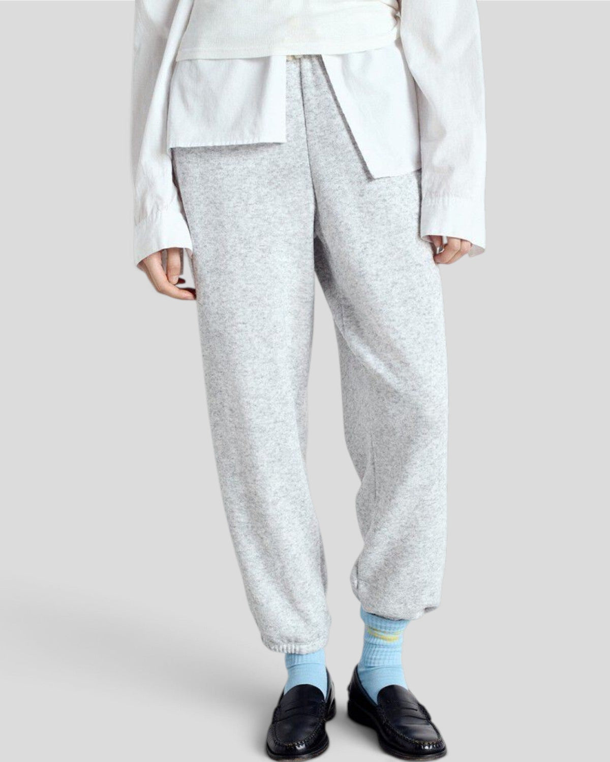 American Vintage || Enova Jogging - Gris Clair Chiné American Vintage