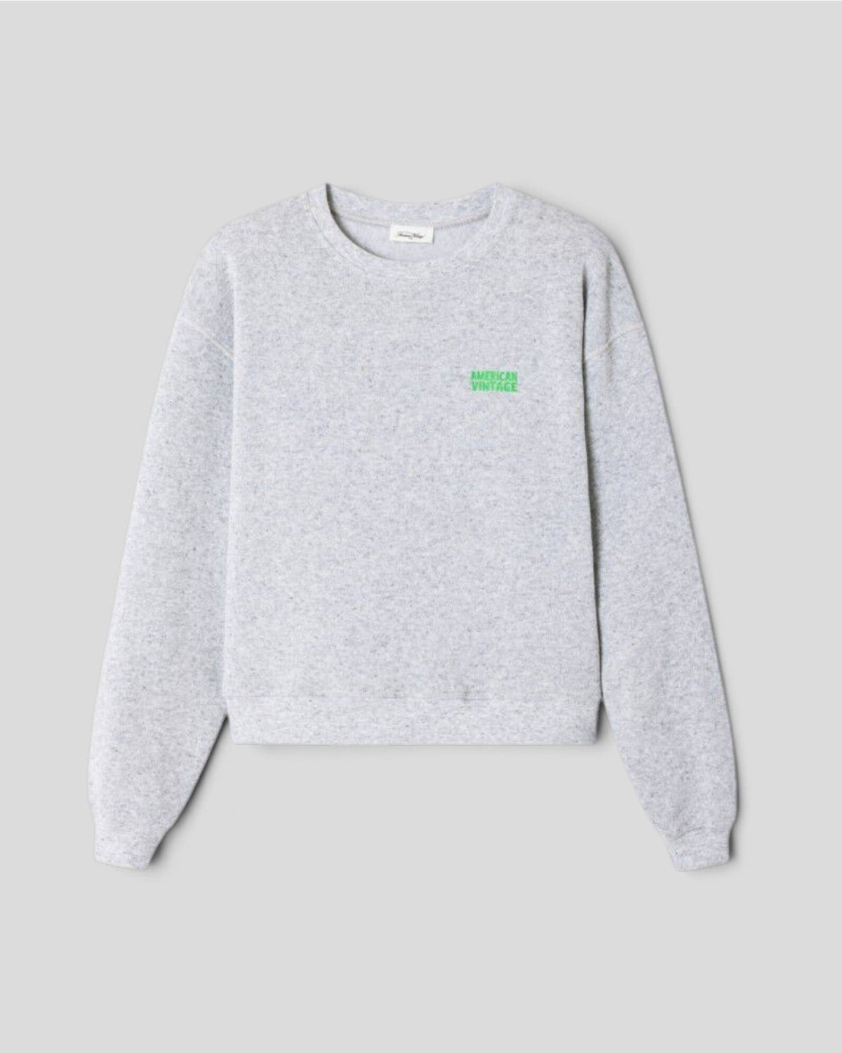 American Vintage || Evona Sweat - Gris Clair Chiné American Vintage