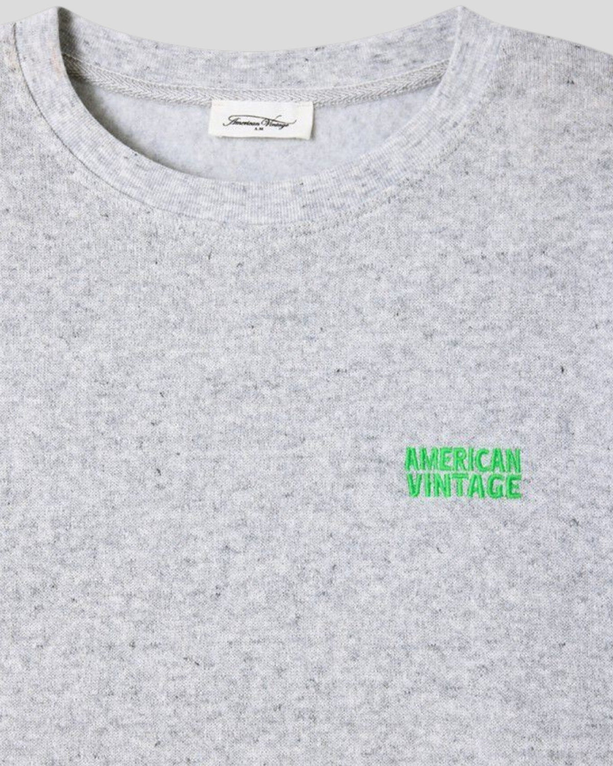 American Vintage || Evona Sweat - Gris Clair Chiné American Vintage