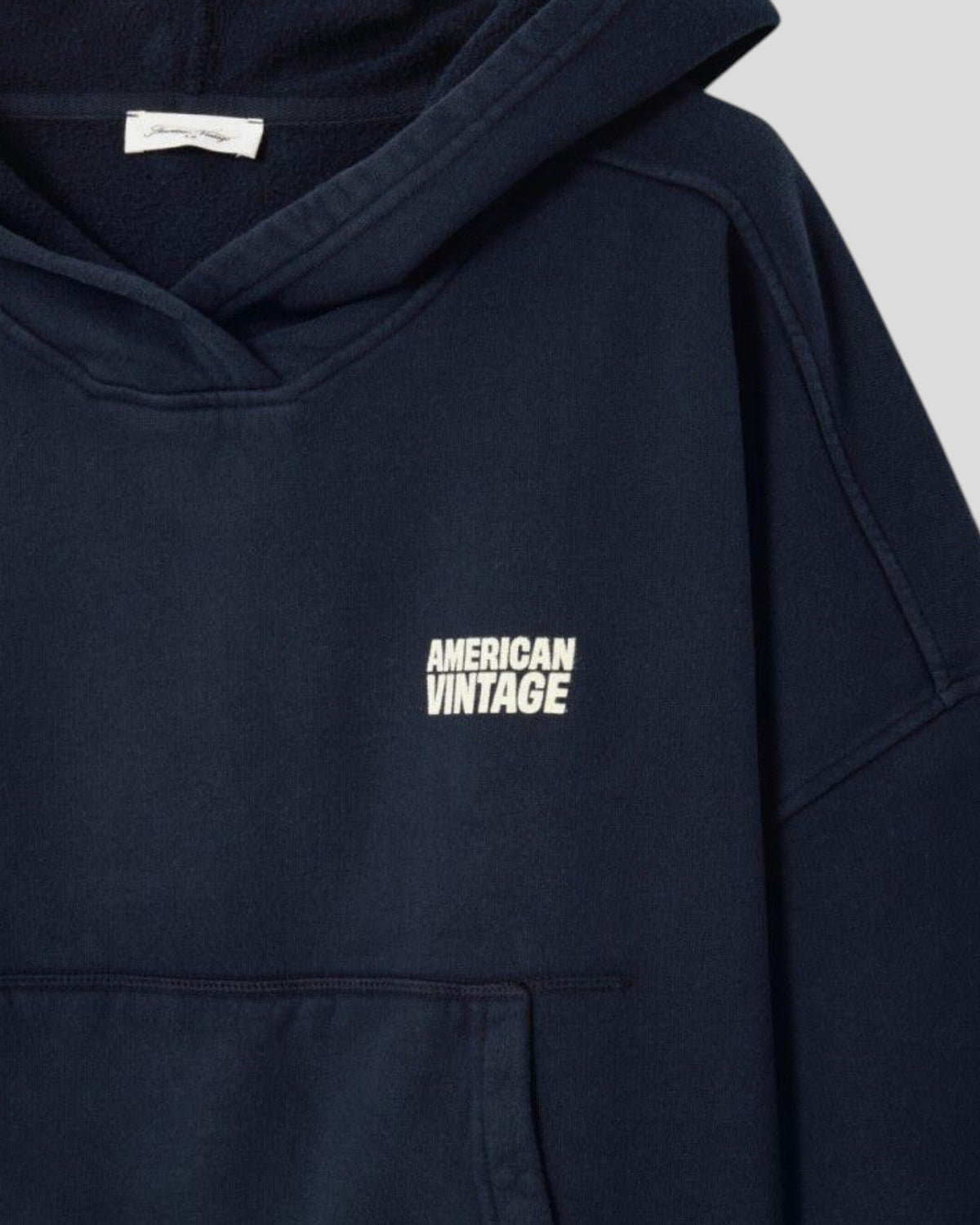 American Vintage || Plizzy Sweat Hoodie - Navy Vintage American Vintage