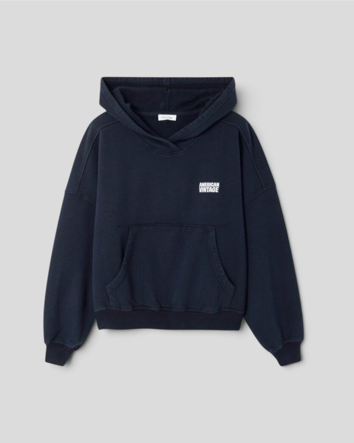 American Vintage || Plizzy Sweat Hoodie - Navy Vintage American Vintage