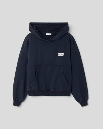American Vintage || Plizzy Sweat Hoodie - Navy Vintage American Vintage