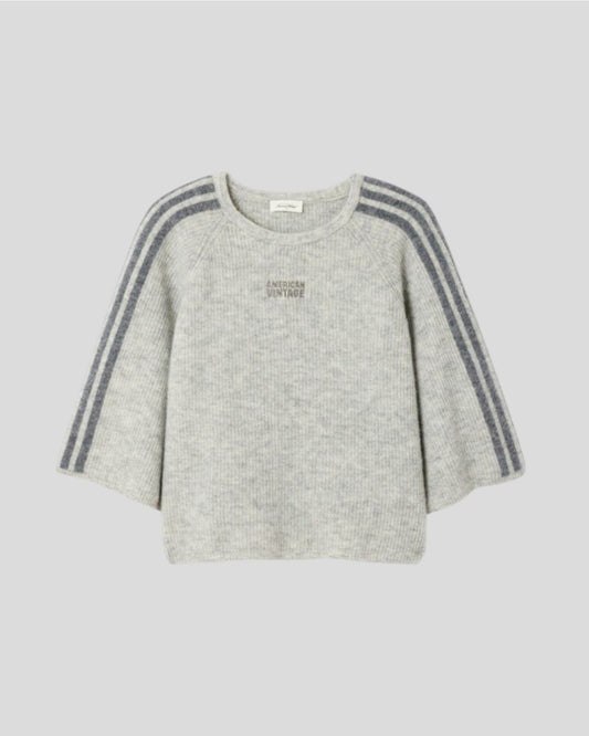 American Vintage || Pull Vitow - Gris Clair Chine American Vintage