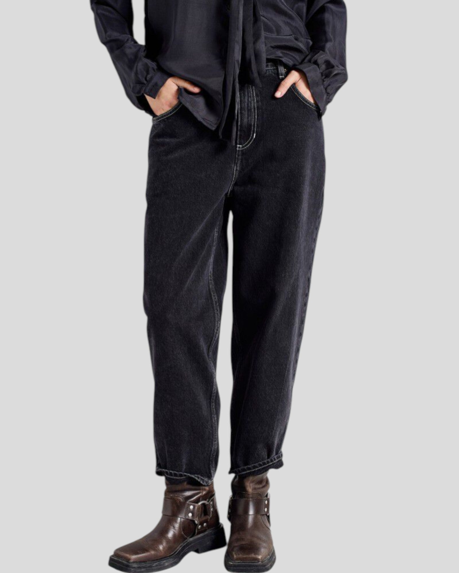 American Vintage || Yopday -B Pantalon 5 Poches - Black Vintage American Vintage