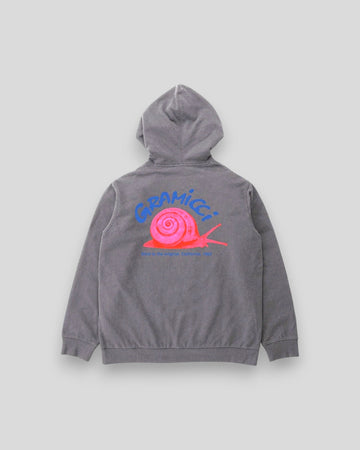 Gramicci || Snail Hooded Swatshirt - Charcoal Pigment M' Gramicci