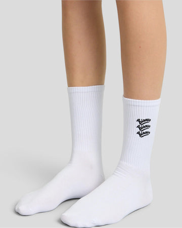 Bisous Bisous || Gianni Socks - White/ Black