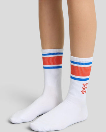 Bisous Bisous || Gym Socks - White