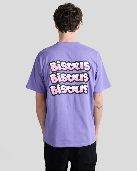 Bisous Bisous || Tony T-Shirt - Purple Bisous Skateboards