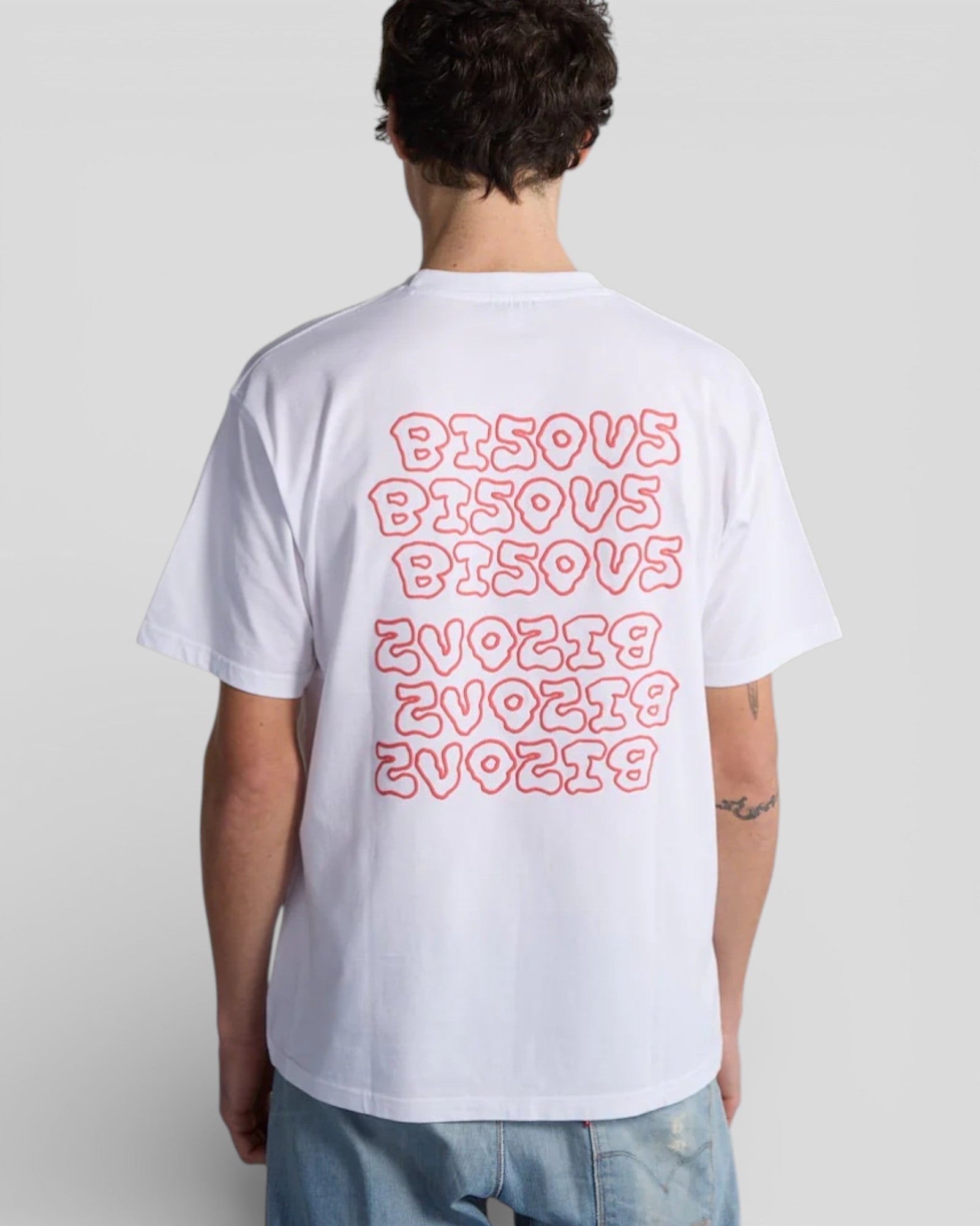 Bisous Skateboard || Slime T-Shirt - White Bisous Skateboards