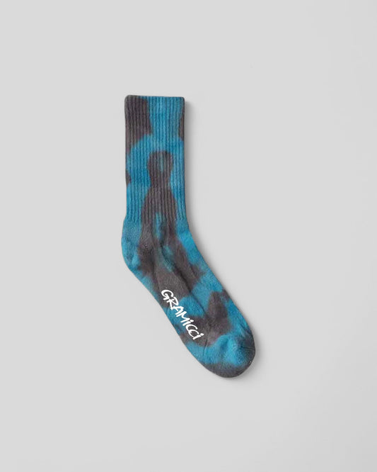 Gramicci || Tie Dye Crew Socks - Blue Gramicci