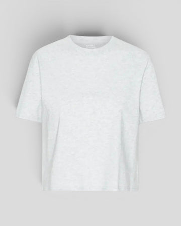 Colorful Standard || Organic Boxy Crop Tee - Snow Melange Colorful Standard