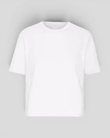Colorful Standard || Organic Boxy Crop Tee - Optical White Colorful Standard