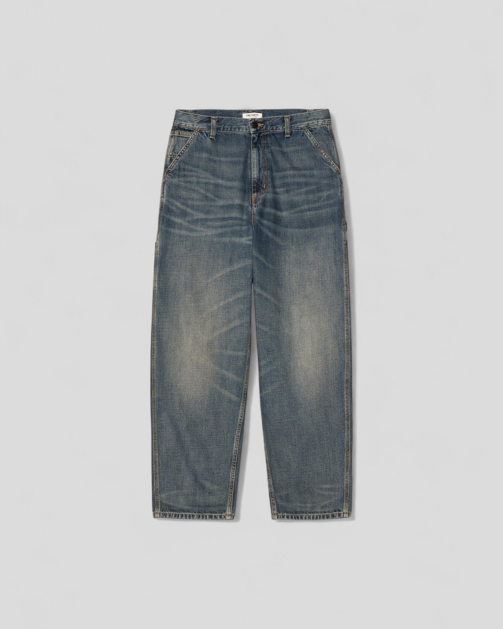 Carhartt || W' Brandon Single Knee Pant - Denim Blue Used Washed Carhartt