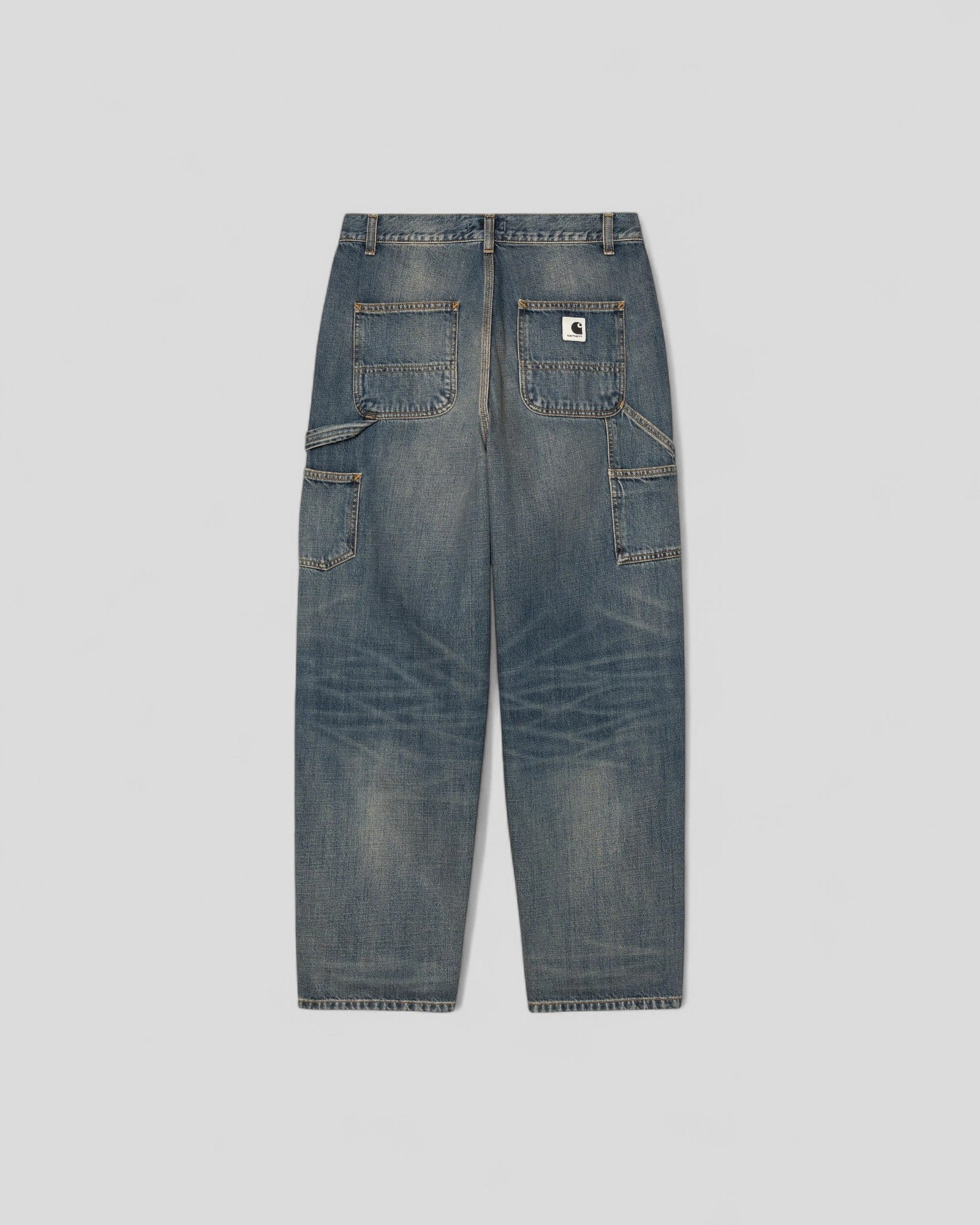 Carhartt || W' Brandon Single Knee Pant - Denim Blue Used Washed Carhartt