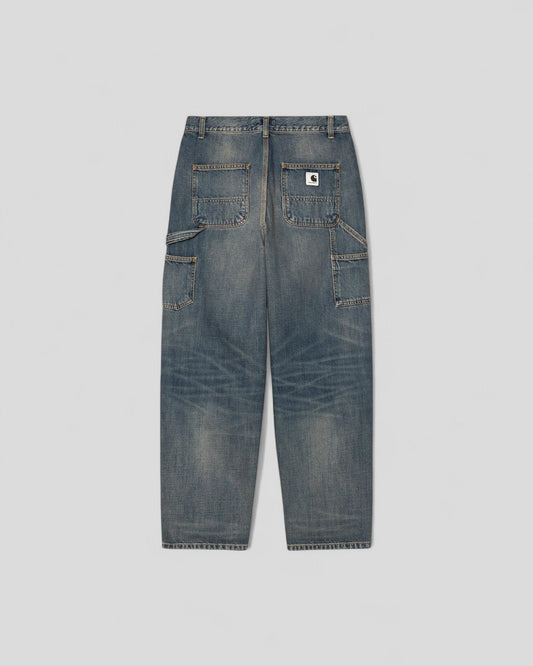 Carhartt || W' Brandon Single Knee Pant - Denim Blue Used Washed Carhartt
