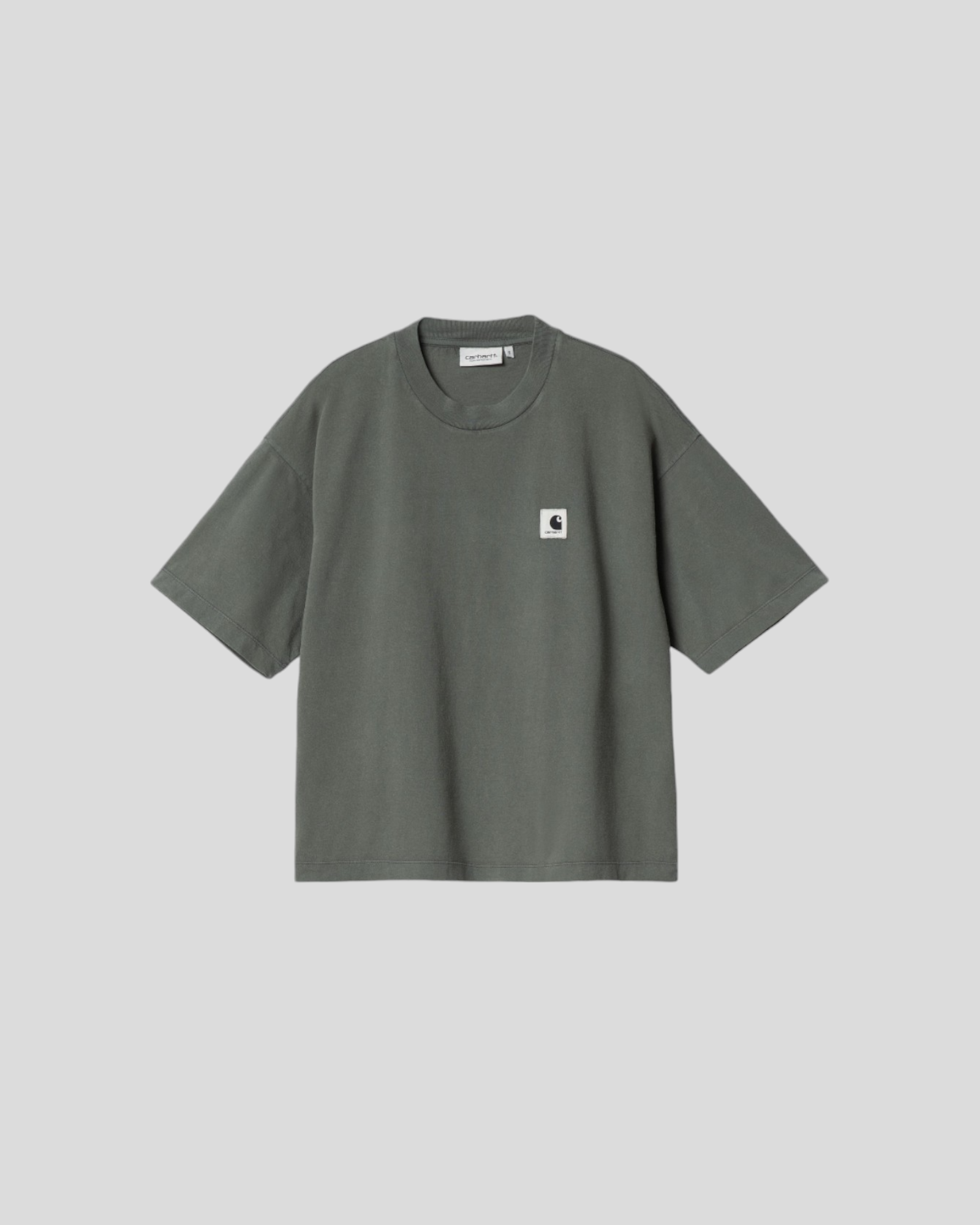 Carhartt || W' S/S Nelson - T-shirt - Smoke Green Carhartt