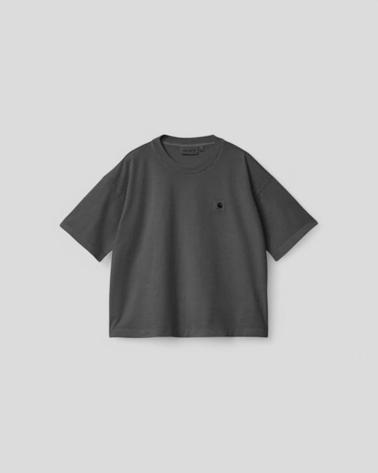 Carhartt || W' S/S Nelson T-Shirt - Charcoal Garment Dyed Carhartt